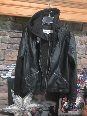NWT Sebby Collection Faux Leather Moto Jacket Sz XL